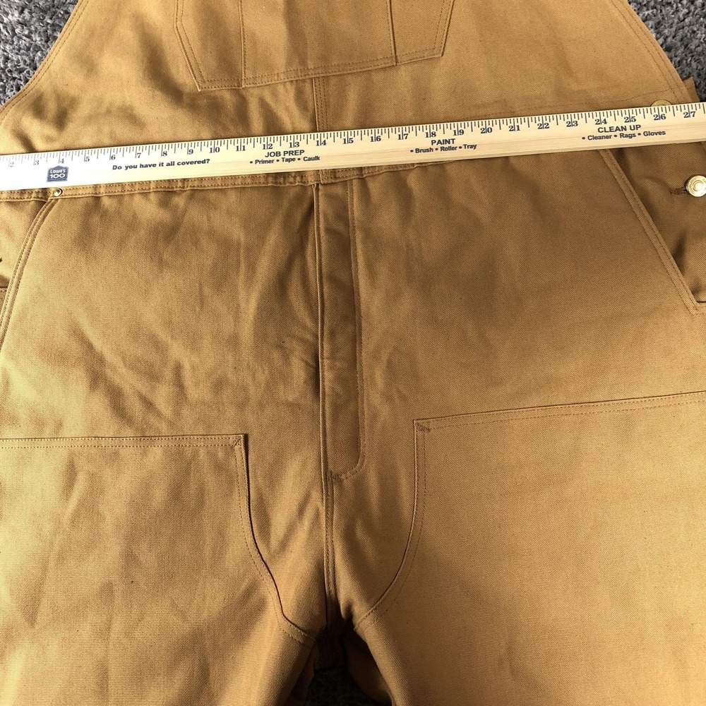 Carhartt‎ Overalls Mens 3XL Tall Brown Canvas Insulated Bib Workwear OR4393-M - Picture 13 of 15